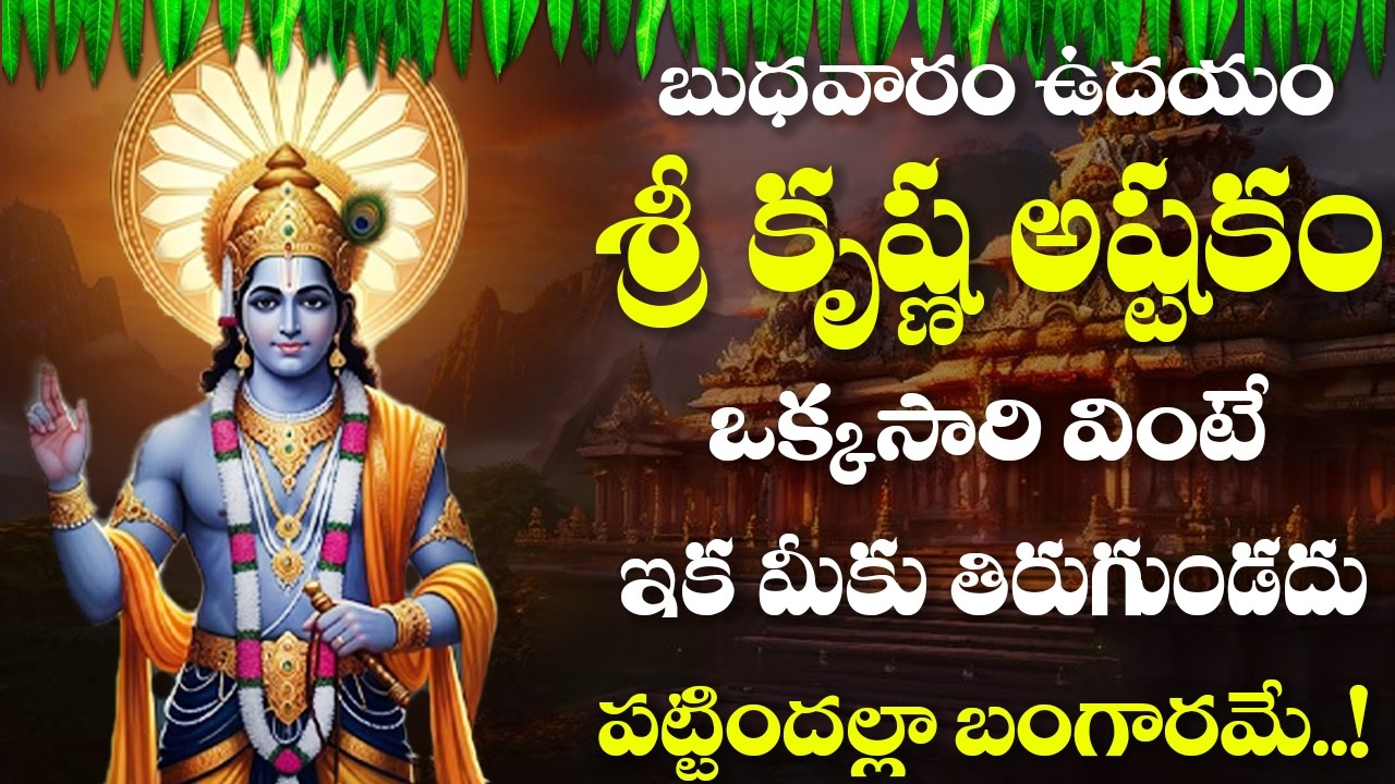 బుధవారం కృష్ణుని పాటలు వింటే ఆయురారోగ్యాలు మీ సొంతం || అచ్యుతం కేశవం || Krishna Famous Songs
