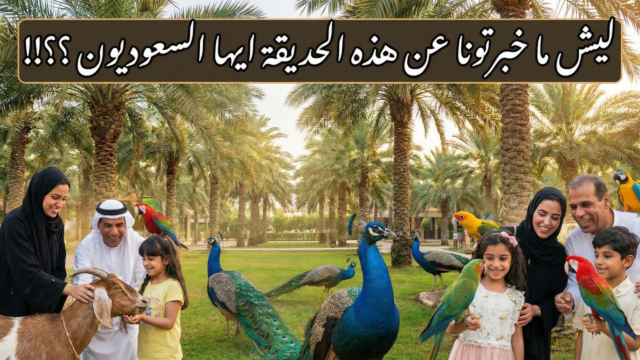 جولة كاملة داخل حديقة الجمعان – سيهات | استرخاء وطبيعة خضراء 🍃📍