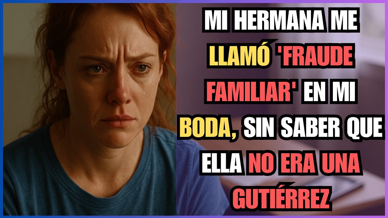 Mi HERMANA me LLAMÓ 'FRAUDE FAMILIAR' en mi BODA, sin SABER que ELLA no ERA una GUTIÉRREZ