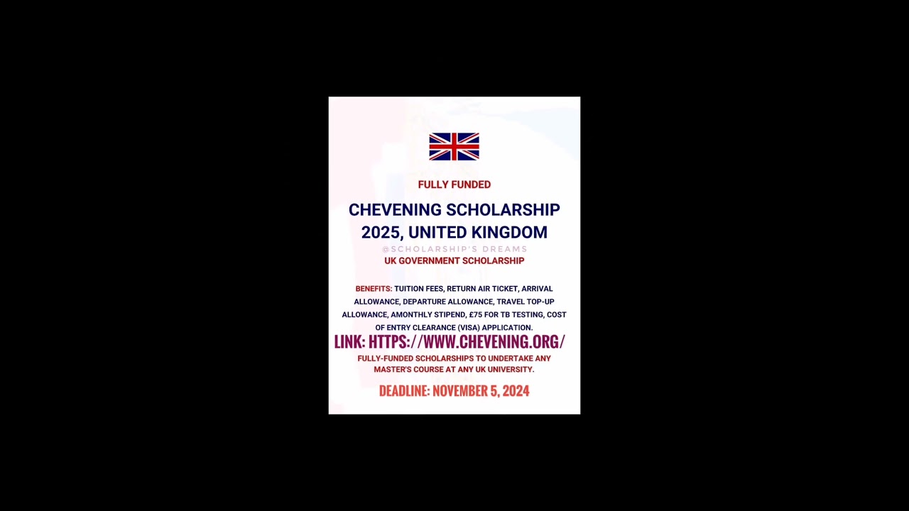 Chevening Scholarship in the United Kingdom |  #CheveningScholarship #IamChevening #Chevening