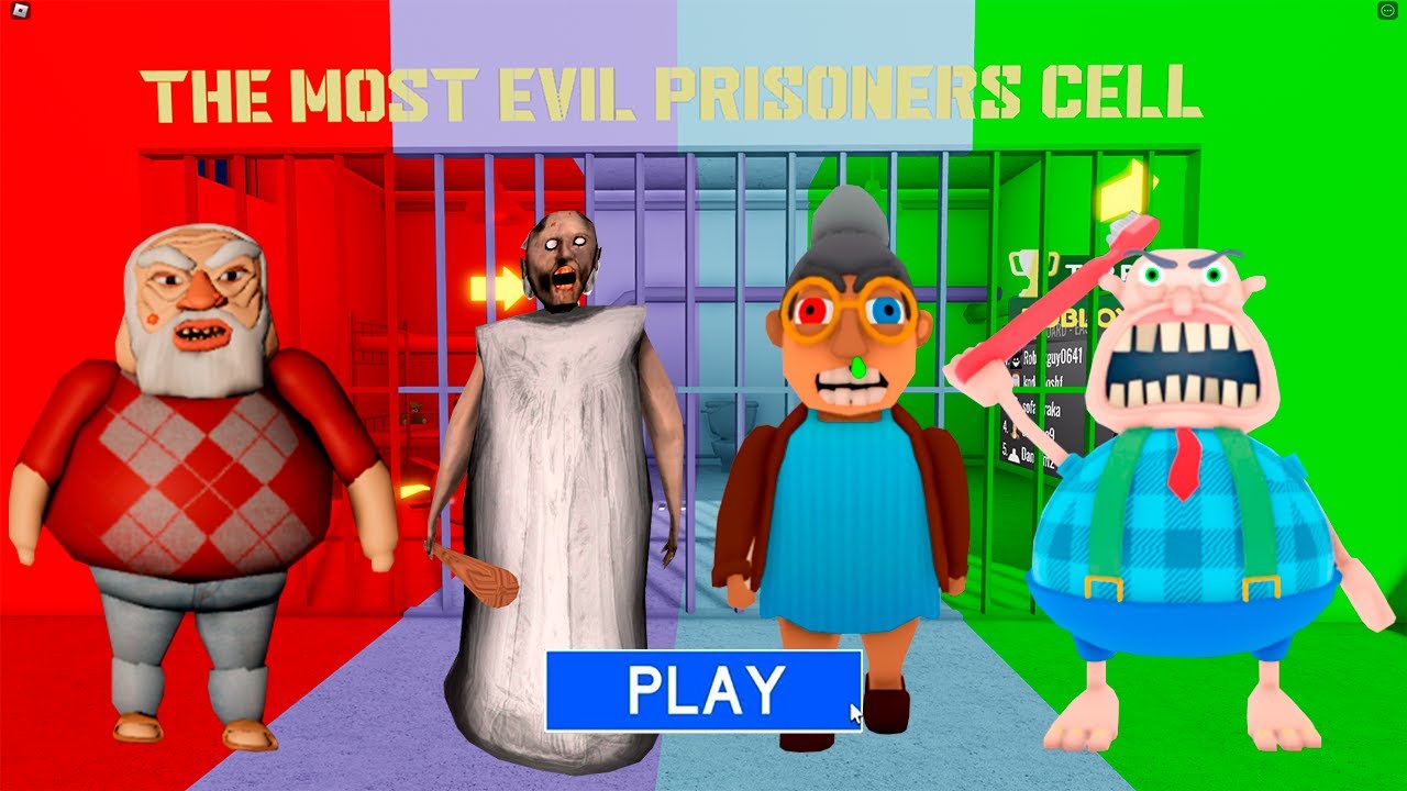 GRANDPA VS GRANNY VS EVIL GRANDMA VS MR MEANIE? OBBY Full Gameplay #roblox