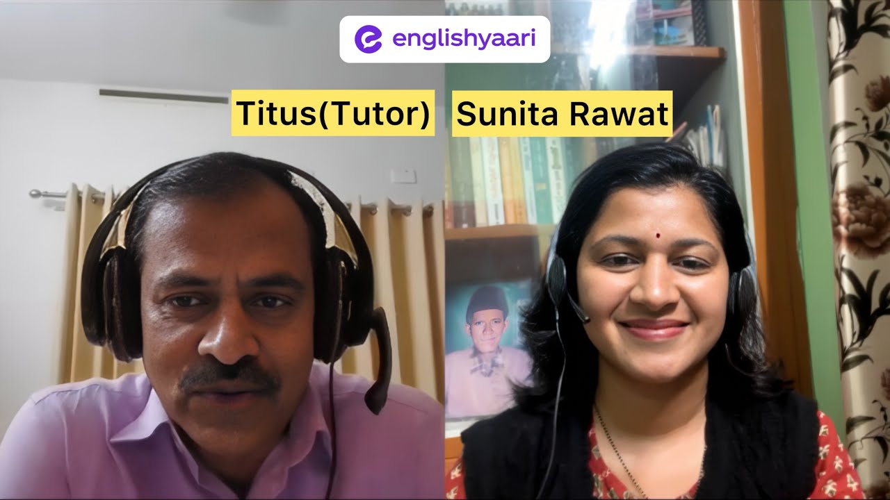 Intriguing English Practice Session with @EnglishYaari tutor Titus 😇Such an amiable personality🤗