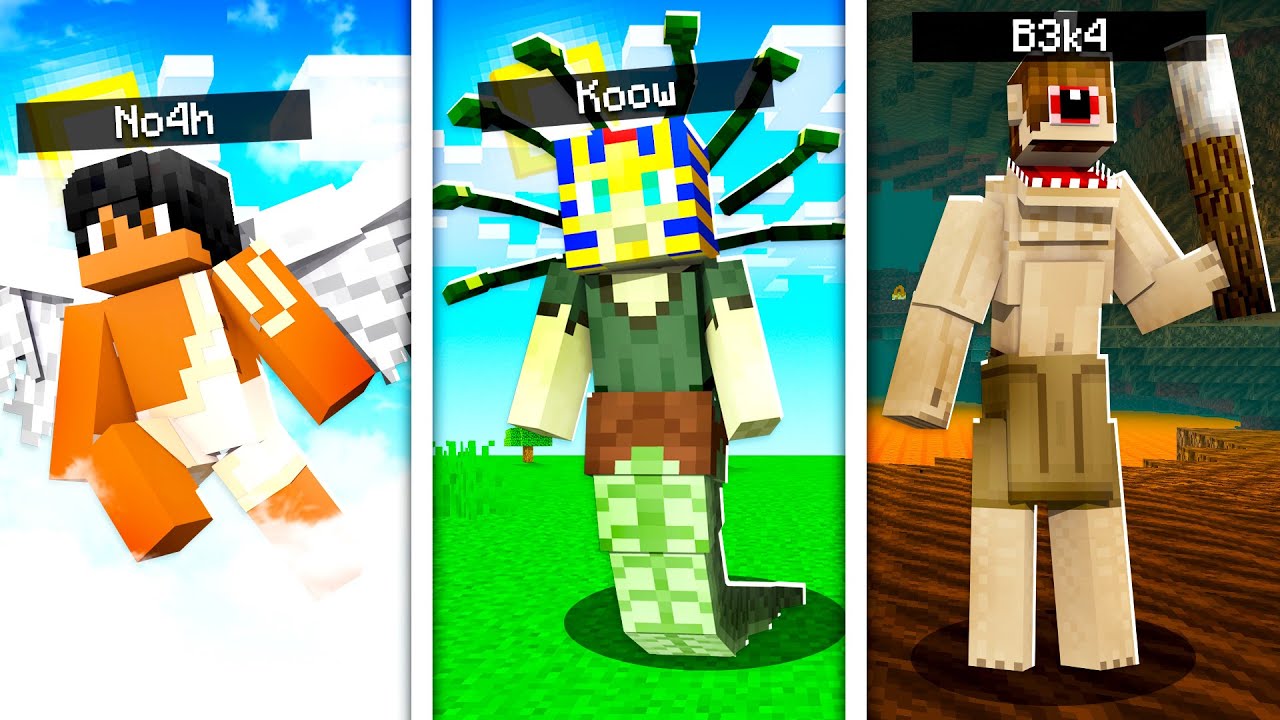MINECRAFT MAS TEMOS RAÇAS DIFERENTES! ‹ Koow ›