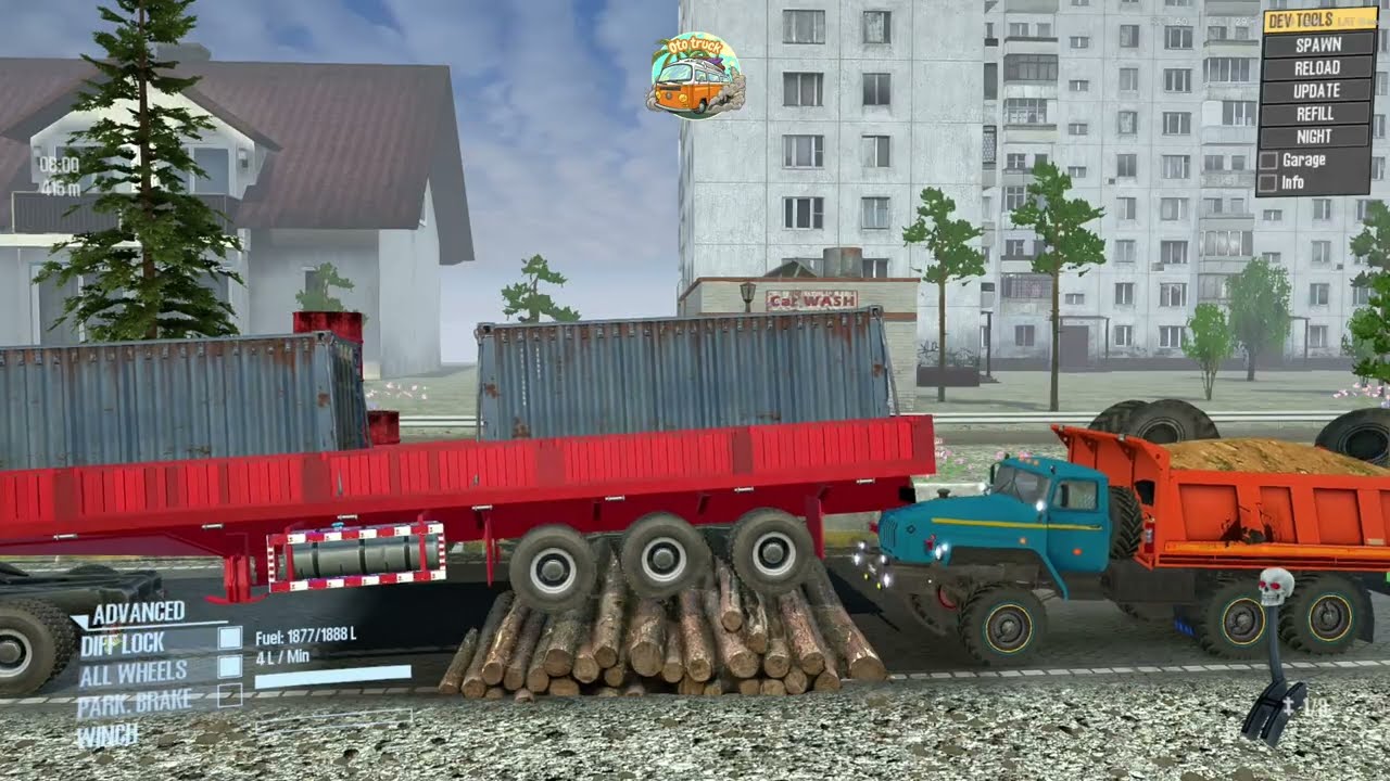 SPINTIRES MUDRUNNER : Truck Vs Extreme Highway Obstacles | Driver Skills Game Daily 4