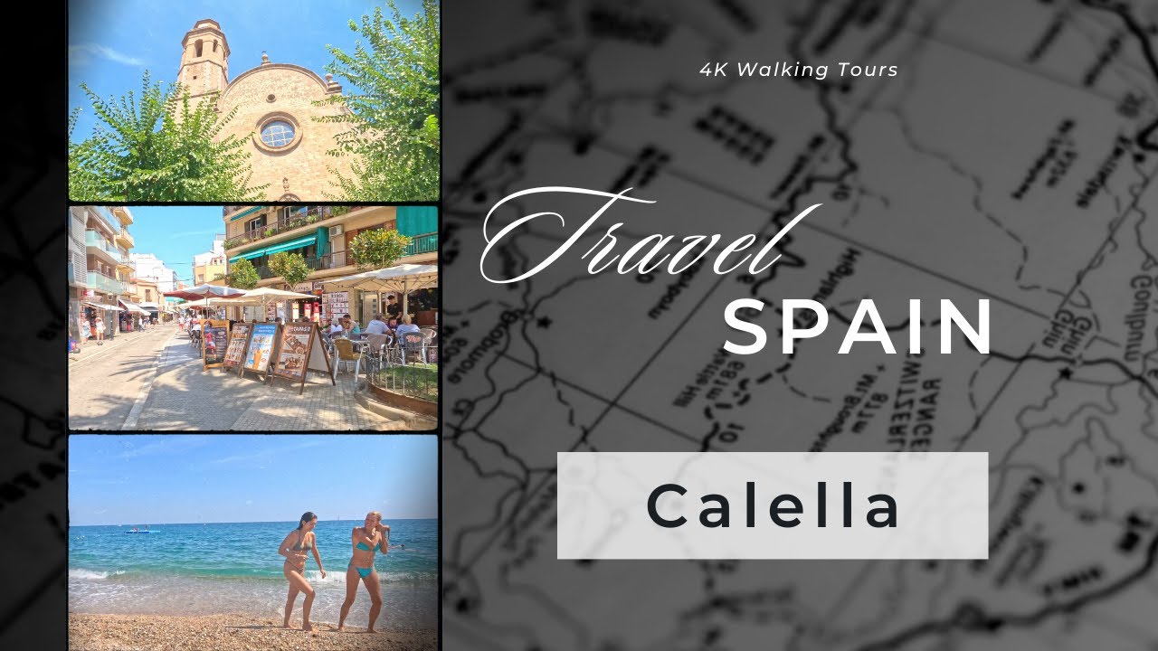 Exploring the Charms of Calella: Sun, Sea, and Spanish Splendors 🌞🌊 | Travel Guide 2023 Walking Tour