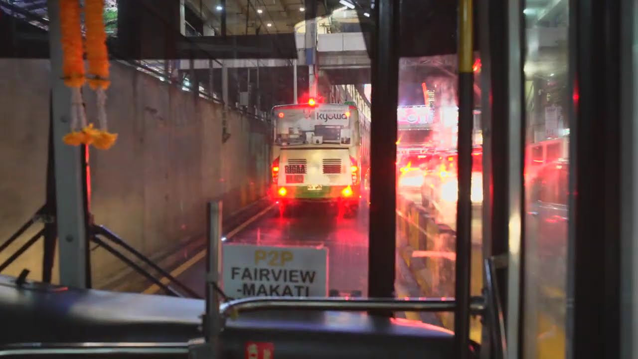 Philippines, P2P bus ride from Makati to Petron Fairview