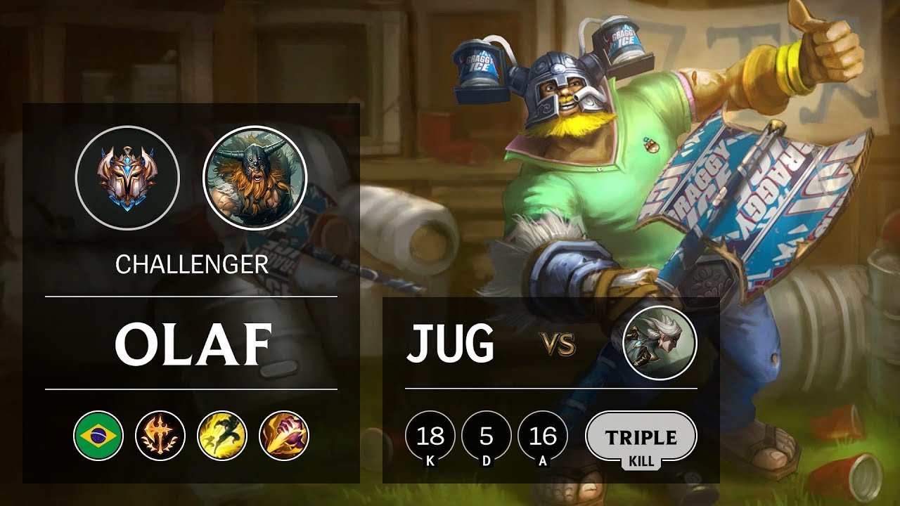 Olaf Jungle vs Camille - BR Challenger Patch 9.23