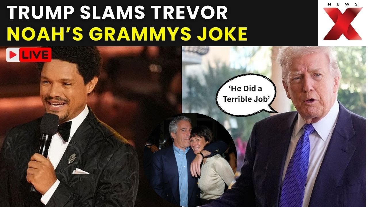 Epstein Joke Turns Bad LIVE: Trump Rips Trevor Noah for Epstein Joke | Grammys Row LIVE | NewsX