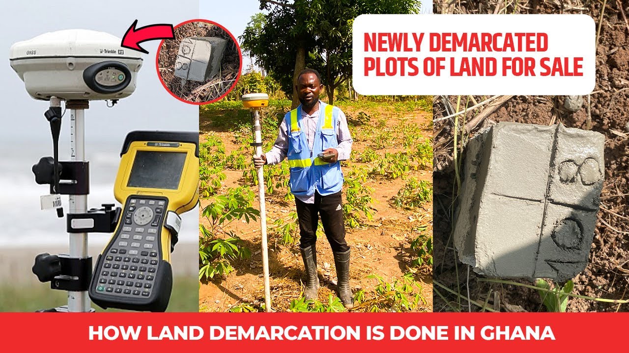 Newly Demarcated Plots of Land for Sale at Kwamang  | This is how land demarcation is done in Ghana