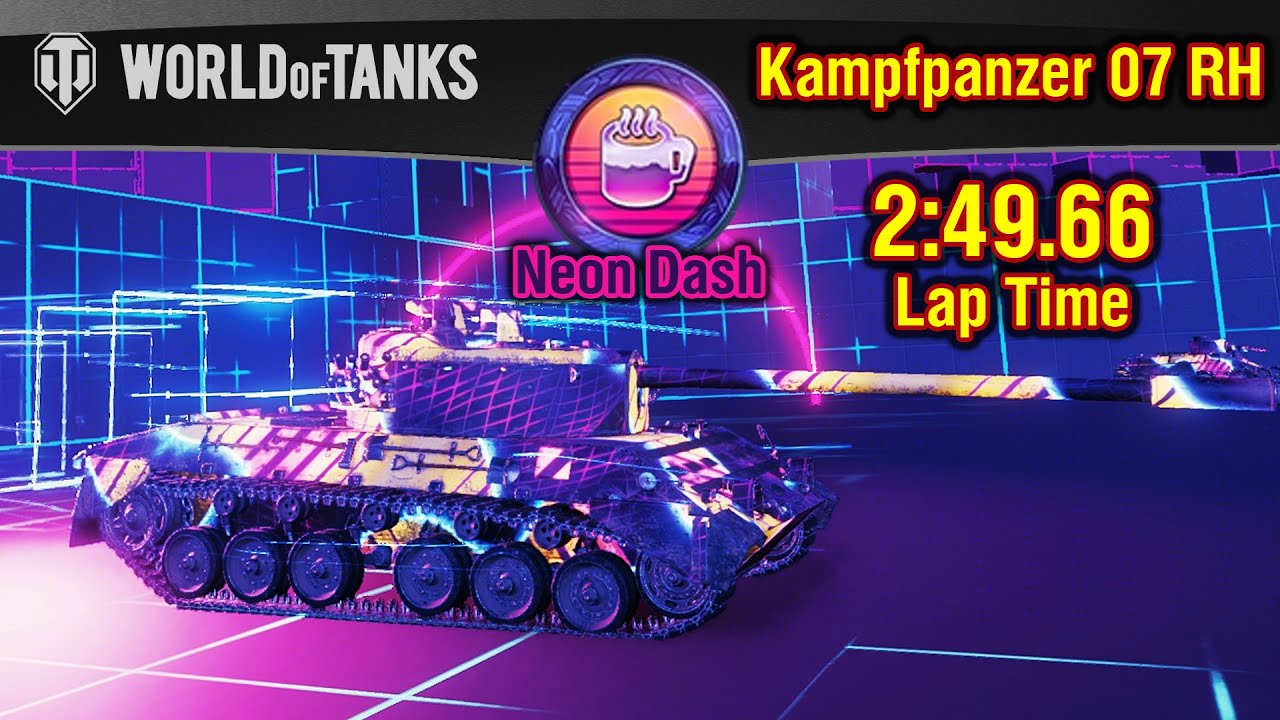 World of Tanks || NEON DASH - First Place - Kampfpanzer 07 RH