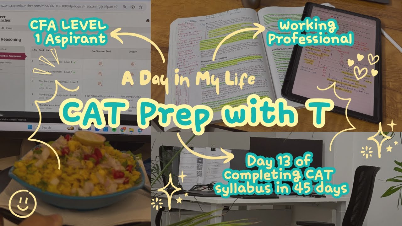 Day 13 | CAT Preparation Vlog | CFA Level 1 Updates