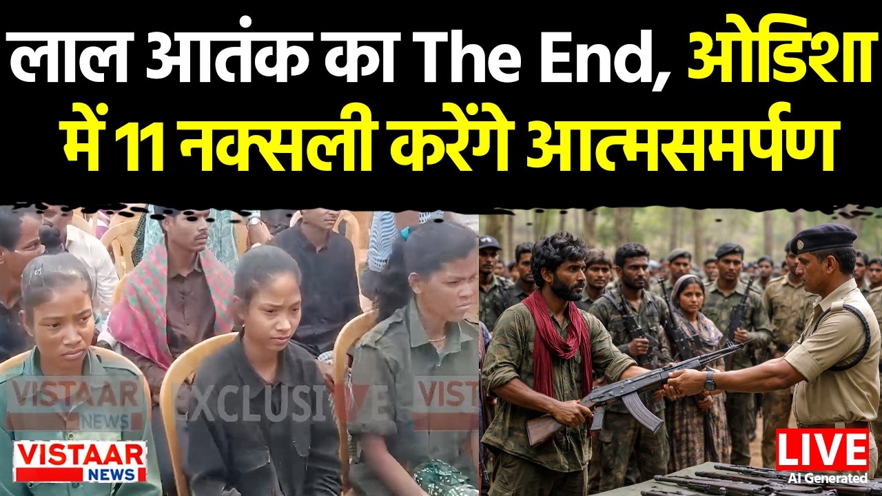 🔴Naxal Surrender LIVE : लाल आतंक का The End, ओडिशा में 11 नक्सली करेंगे Surrender | Naxal | Odisha
