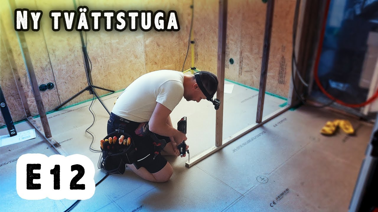 Tvättstuga & Walk-in Closet #12 - Bygger Innerväggar: Äntligen Sektioneras Rummet!
