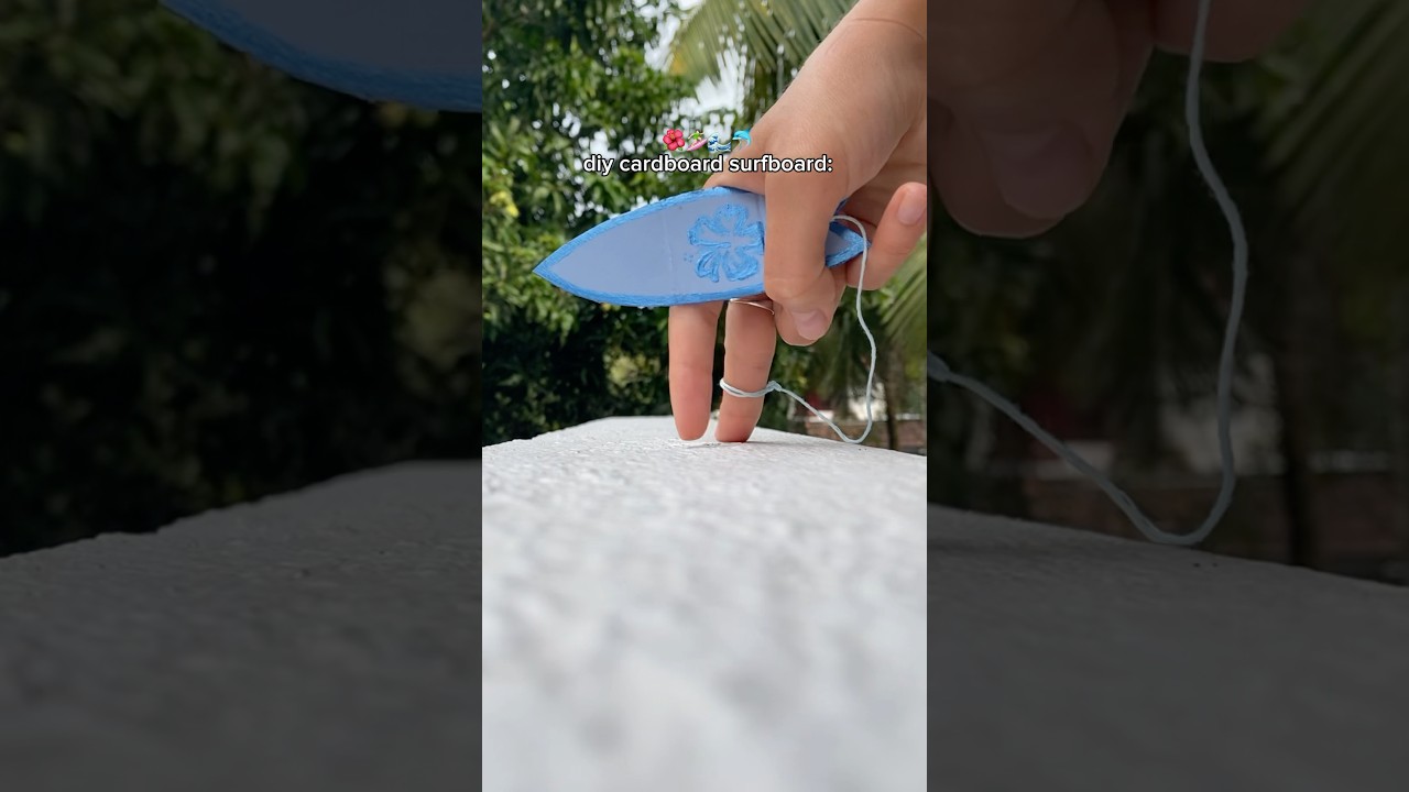 😍🫧🏄🏻&zwj;♀️ Cardboard SURFboards 🐬🌊 DIY Summer Beach Craft Idea 🌺 Tutorial #diy #craft #surf