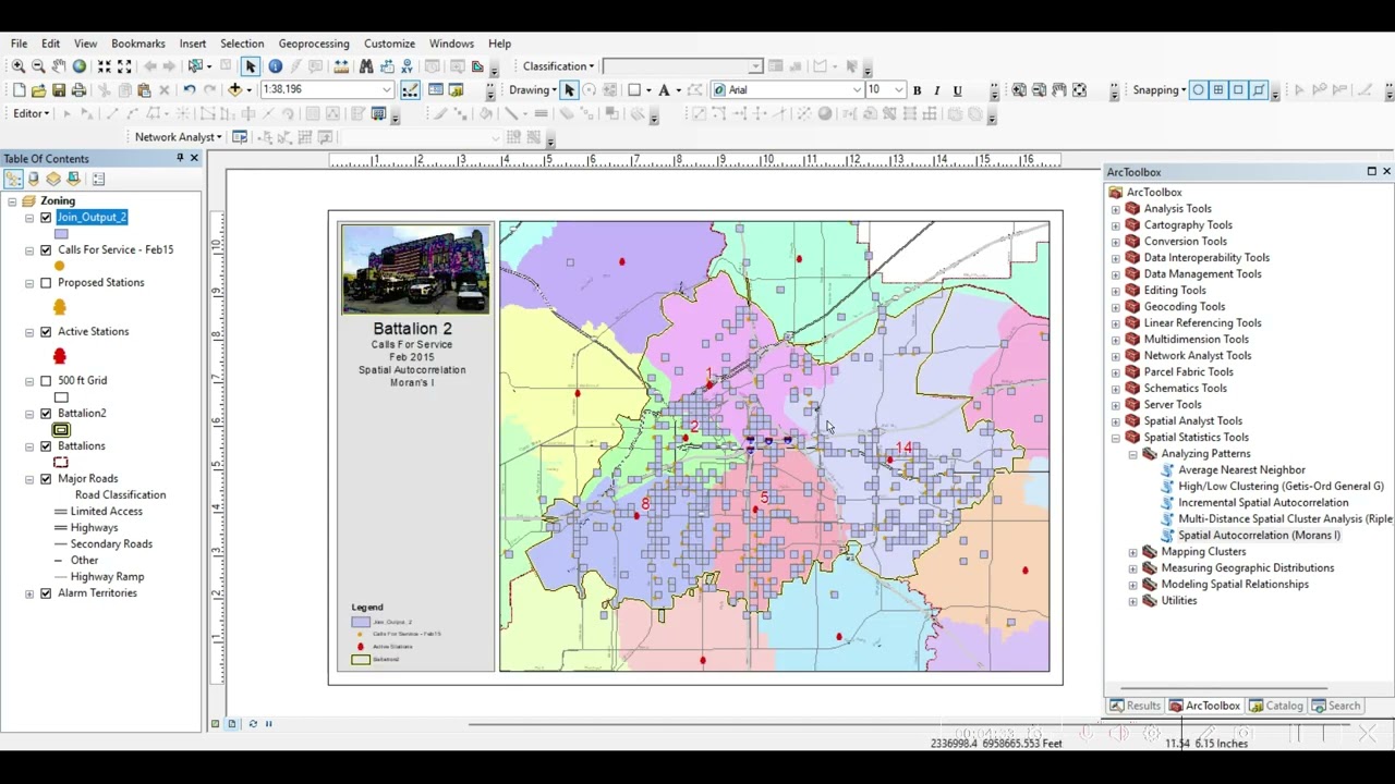 Spatial autocorrelation in ArcMap