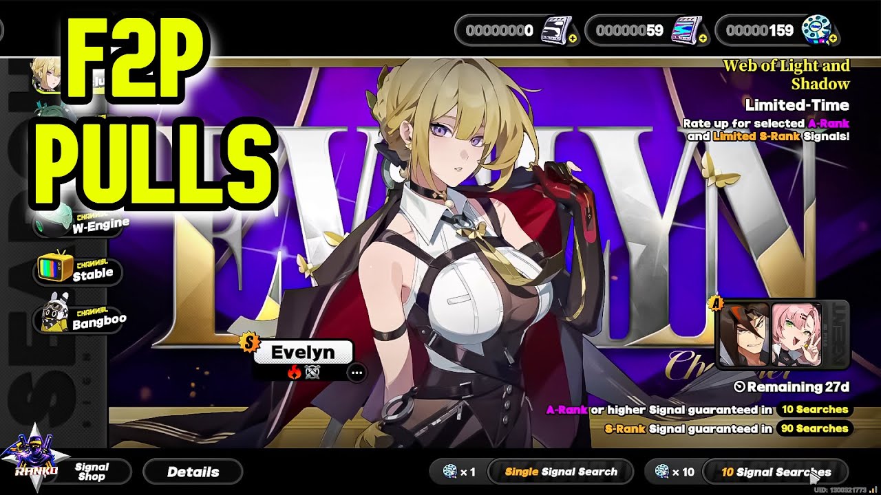 Zenless Zone Zero 1.5 | Evelyn Pulls F2P
