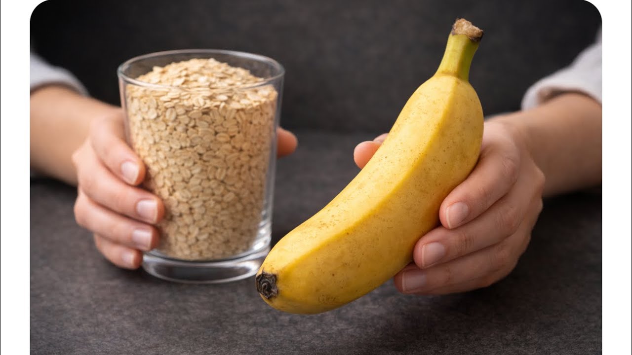 Nur Haferflocken und Banane | Ich esse das und nehme ab | Zuckerfreies Dessert