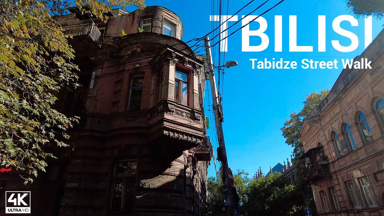 Tabidze Street 4K Walk, Tbilisi, Georgia