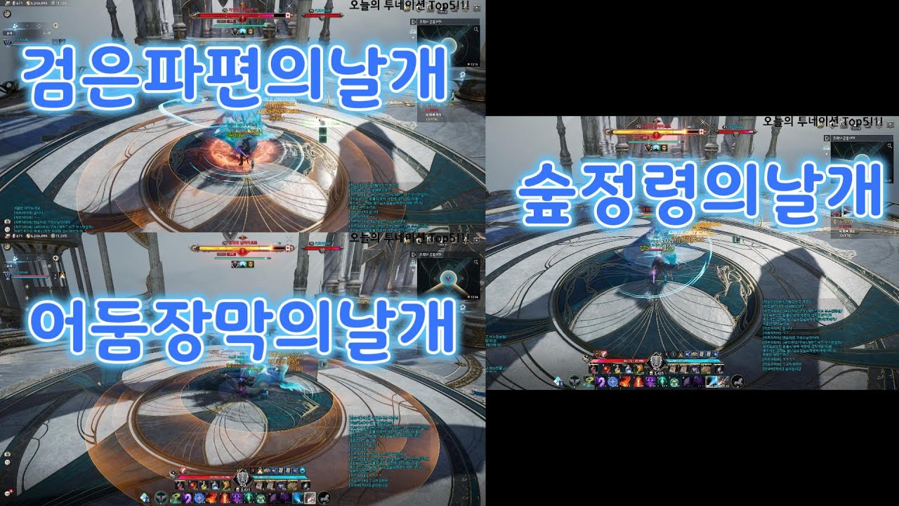[아이온2]보스전 어떤날개가 좋을까 숲정령vs어둠의장막vs검은파편 테스트결과공개#AION2#날개#보스