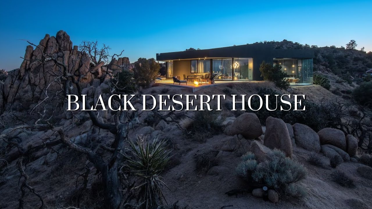 Modernist Home in Yucca Valley with Center Courtyard | Black Desert House