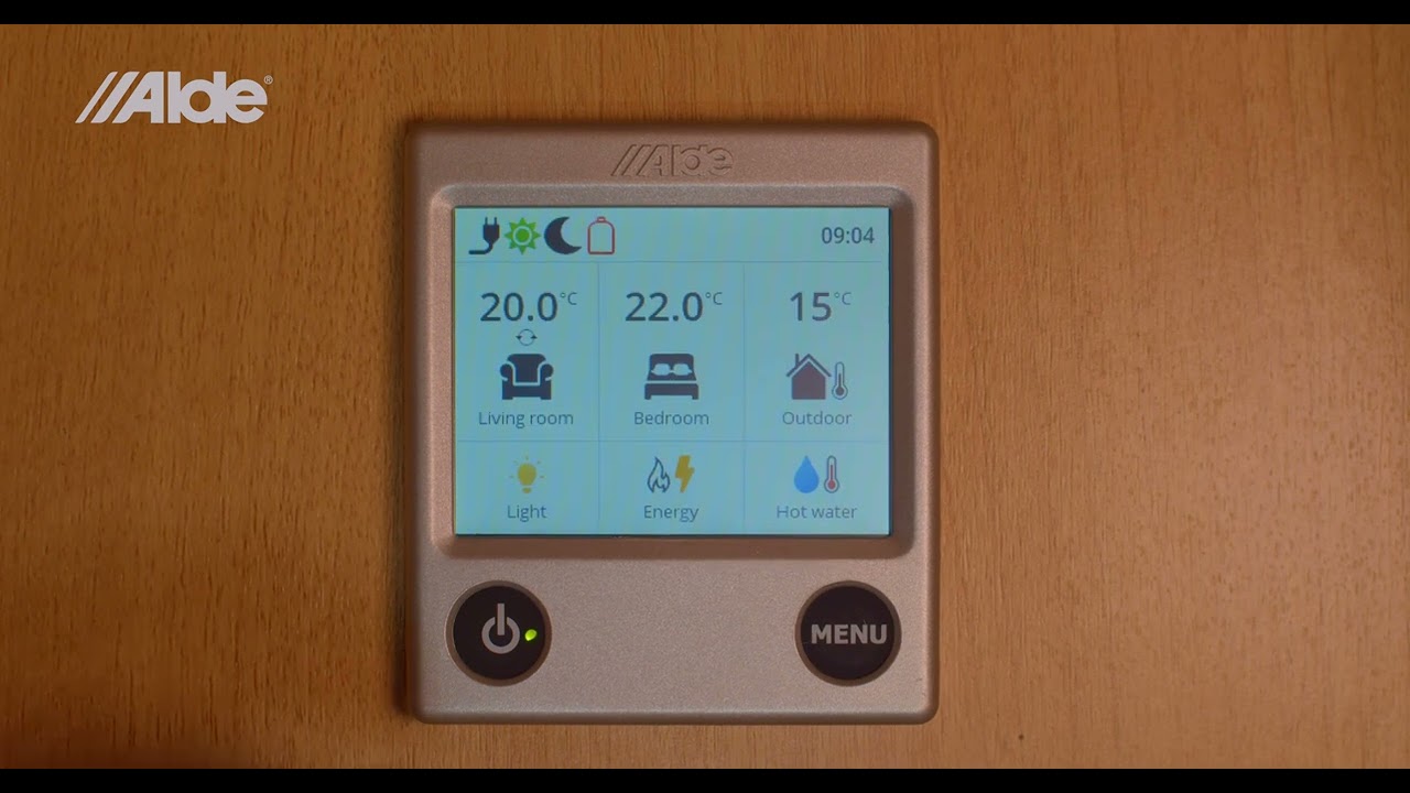 How to use the Alde 3030 control panel
