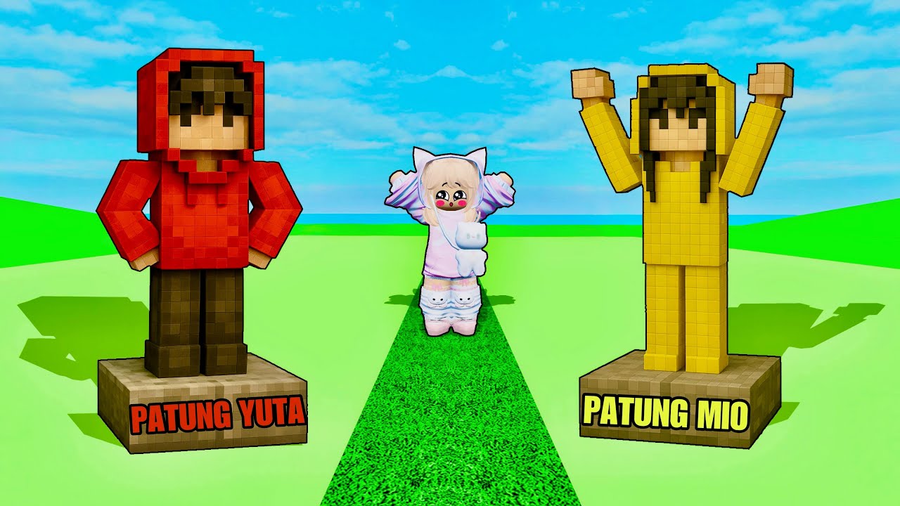 Yuta, Mio Dan Baby Celine, Buat Patung Diri Sendiri || ROBLOX