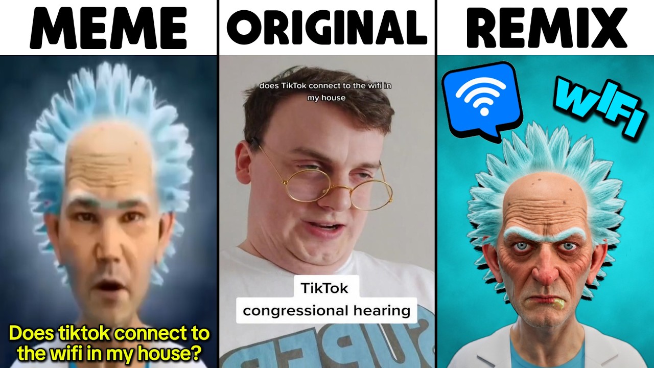Does TikTok connect to the WiFi in my house Original vs Meme vs Remix