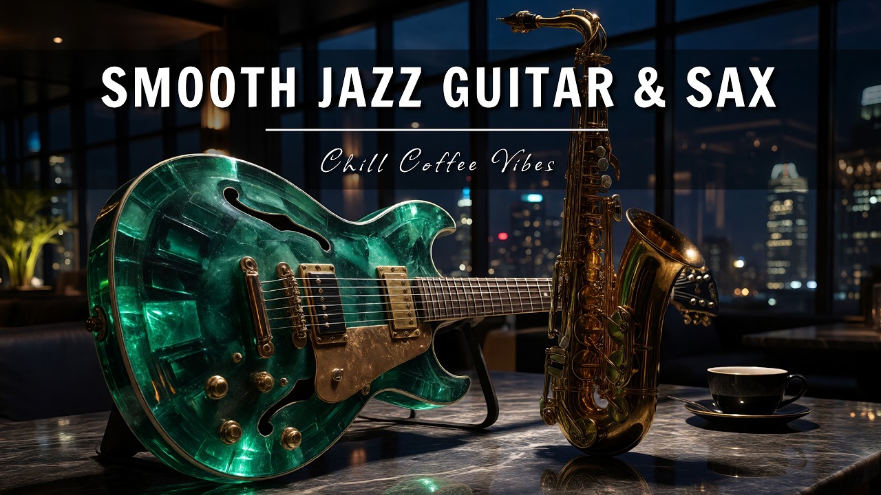 Smooth Jazz Guitar & Saxophone Music - Cool Cafe Vibes &bull; Relaxing Music for Cafe, Study & Work