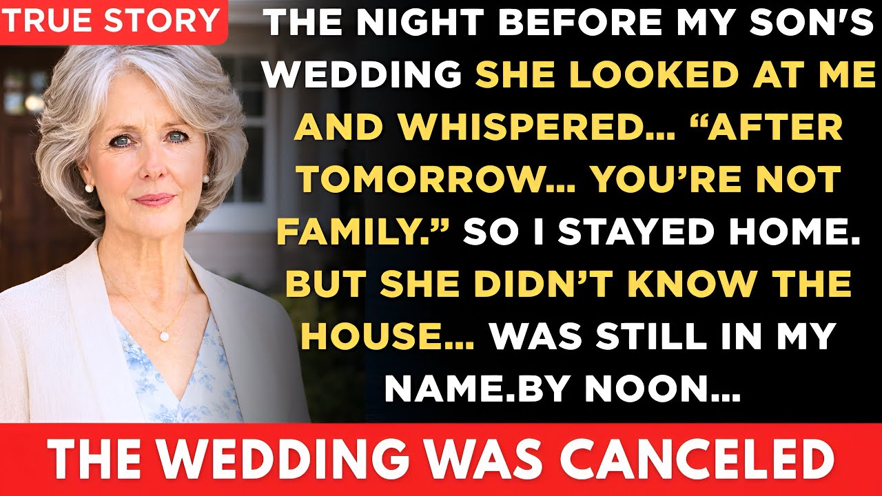 My Daughter-in-Law Said I Wasn’t Family — So I Let the Wedding Reveal What She Was Hiding