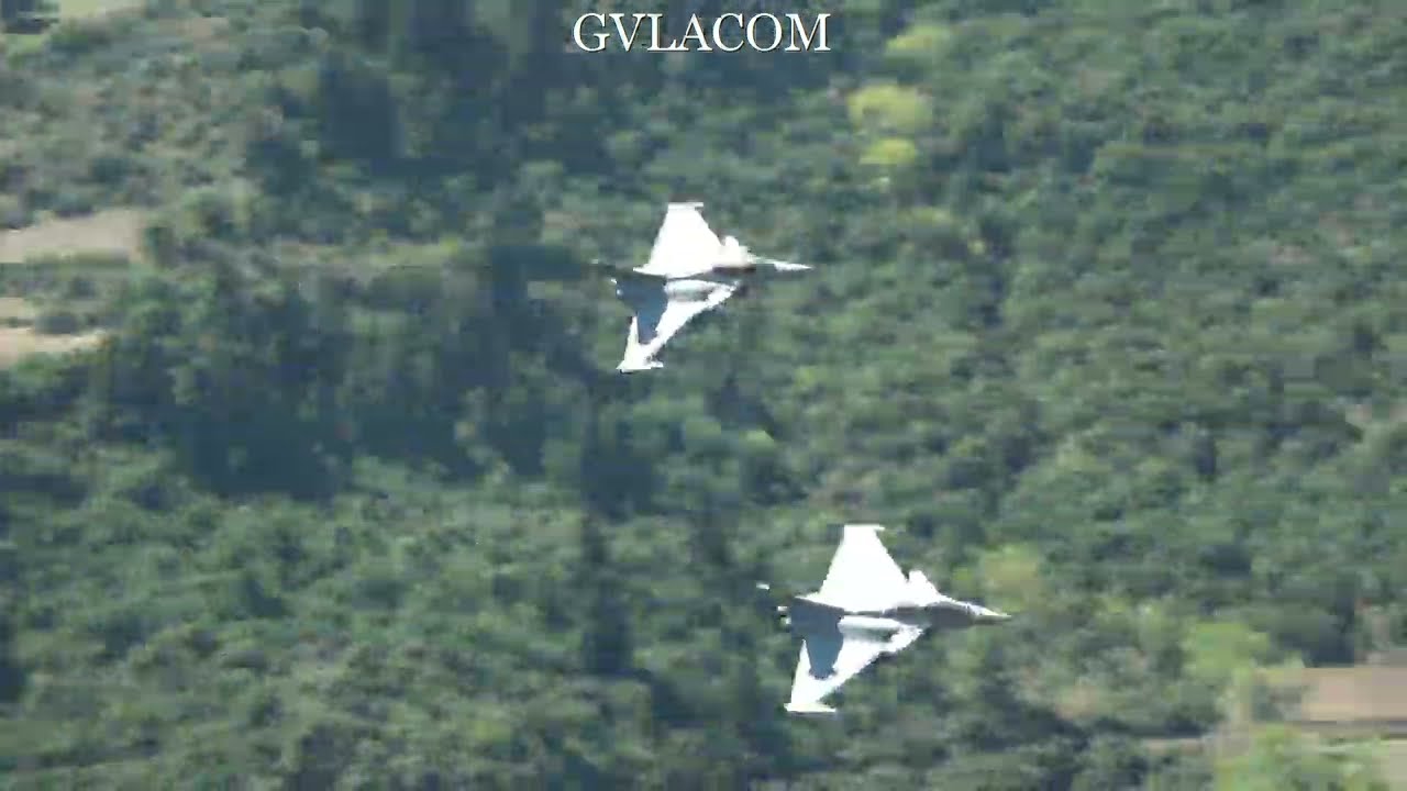 Amazing French Air Force Rafale at Vouraikos Canyon