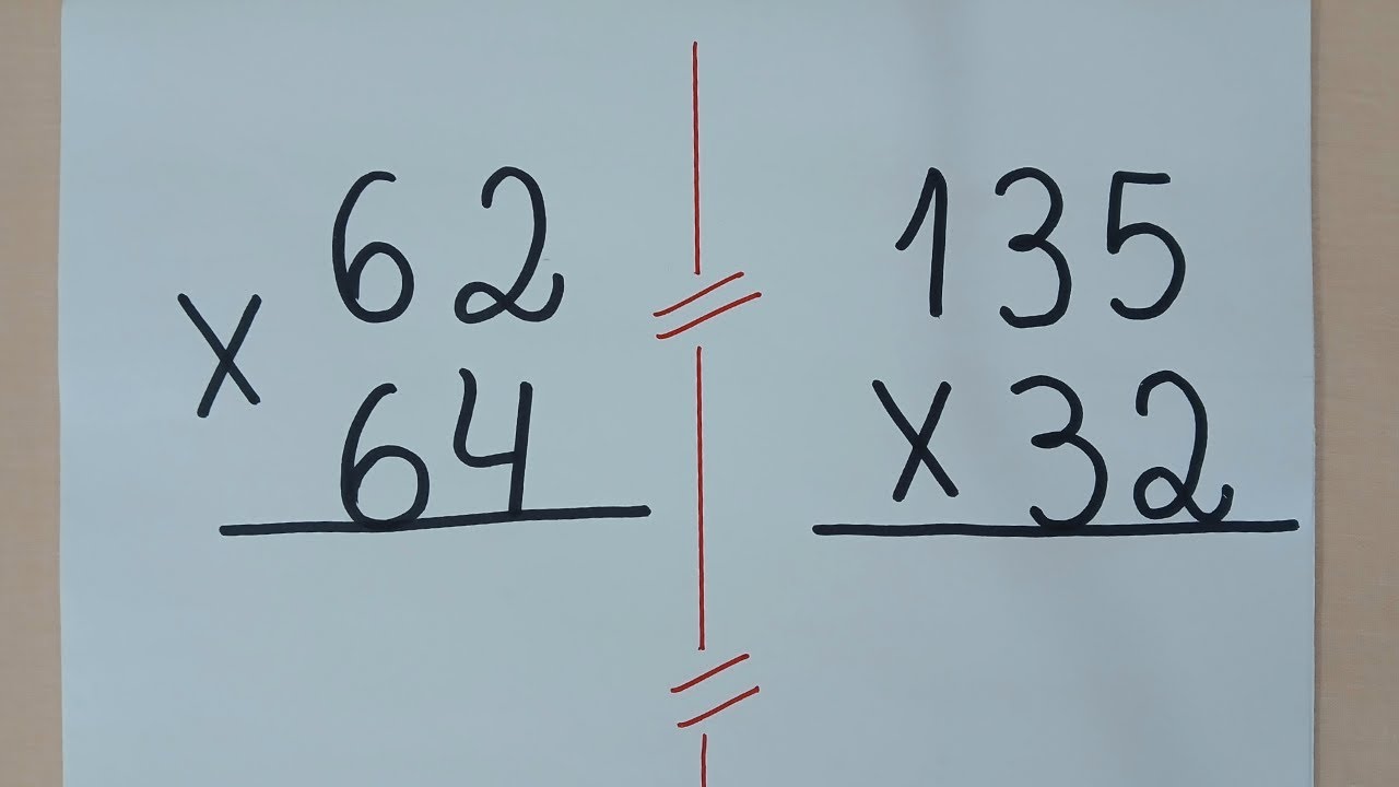 Multiplicação - Aprendendo a Multiplicar - Contas de Multiplicação