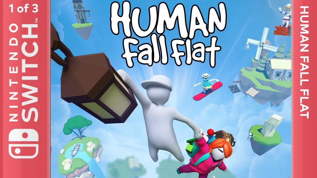 Human Fall Flat - Nintendo Switch [Longplay 1 of 3, Split Screen]