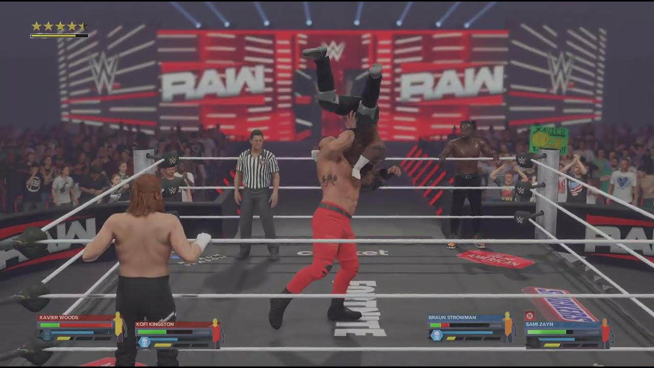 WWE 2K24 | RAW | New Day vs Braun Strowman & Sami Zayn