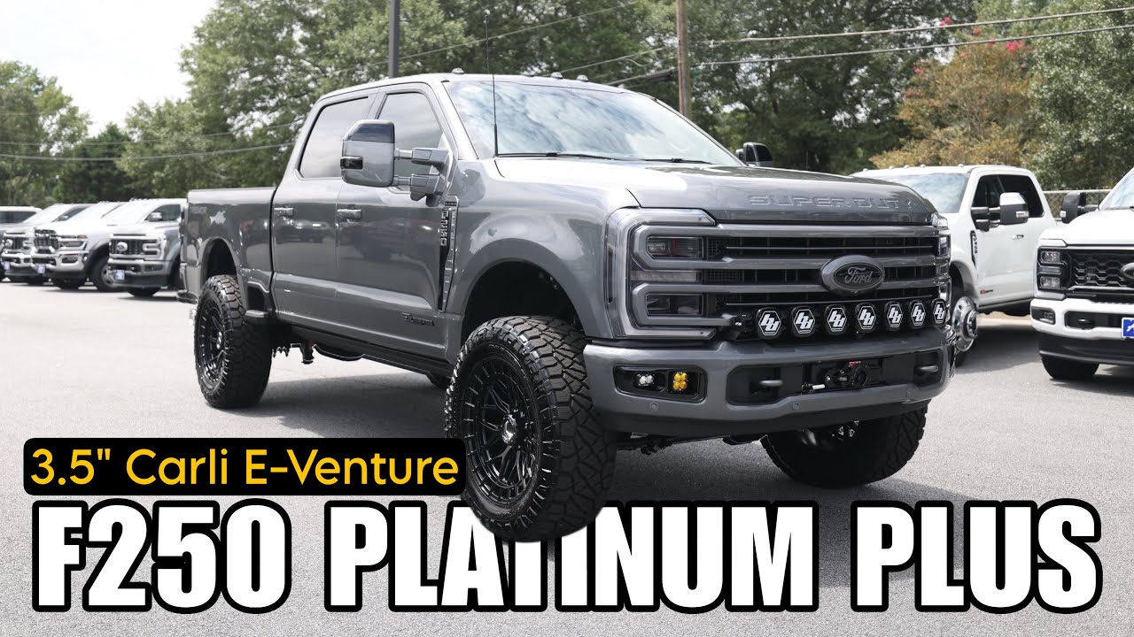 2025 Akins Ford F250 Platinum Plus COVERT 3.5” Carli E-Venture LIFTED | Headed to North Carolina!