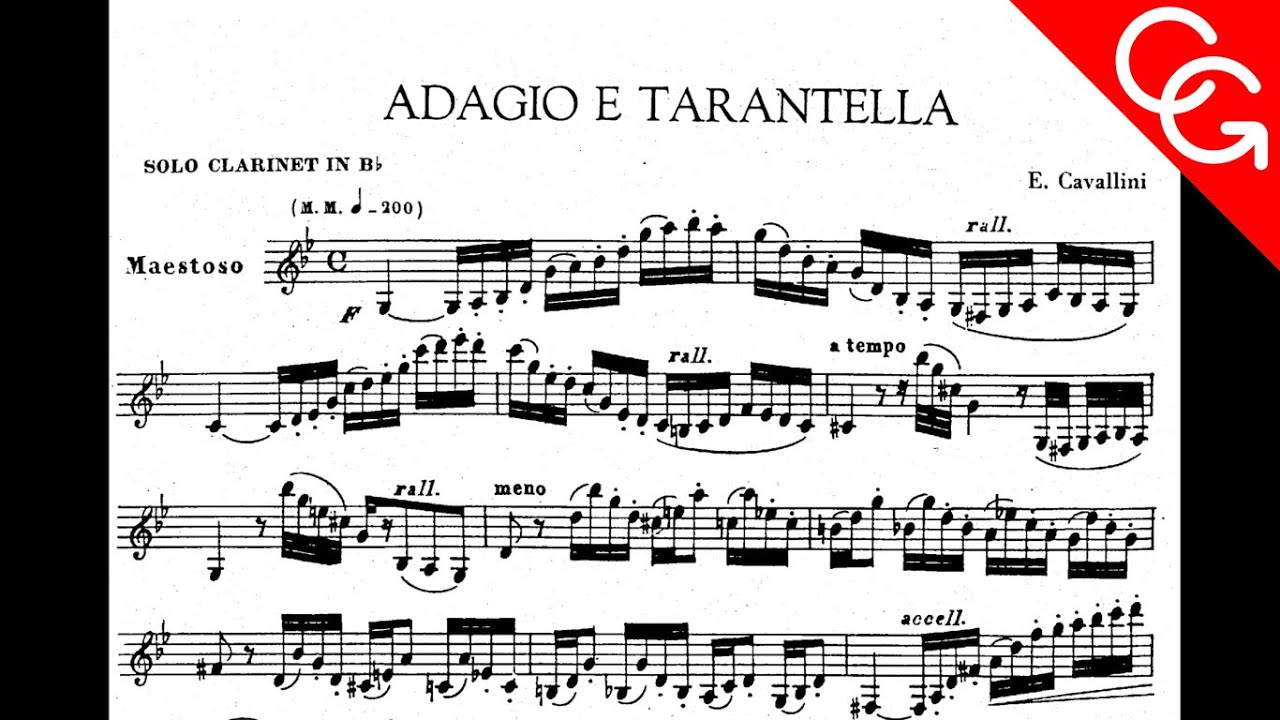 CAVALLINI Adagio e Tarantella Corrado Giuffredi, clarinet