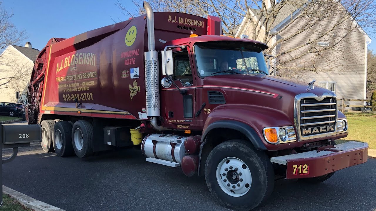 A.J. Blosenski • Mack Granite McNeilus RL Collecting Recycling