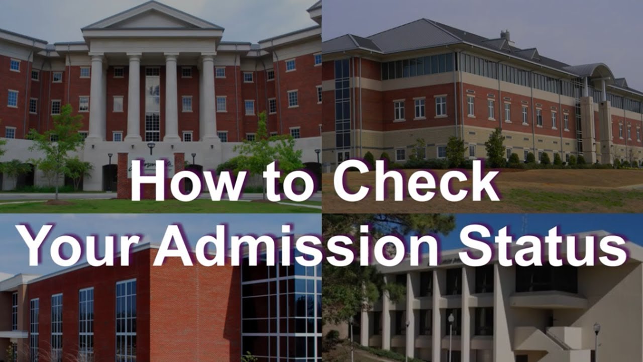 How to Check Your Admission Status