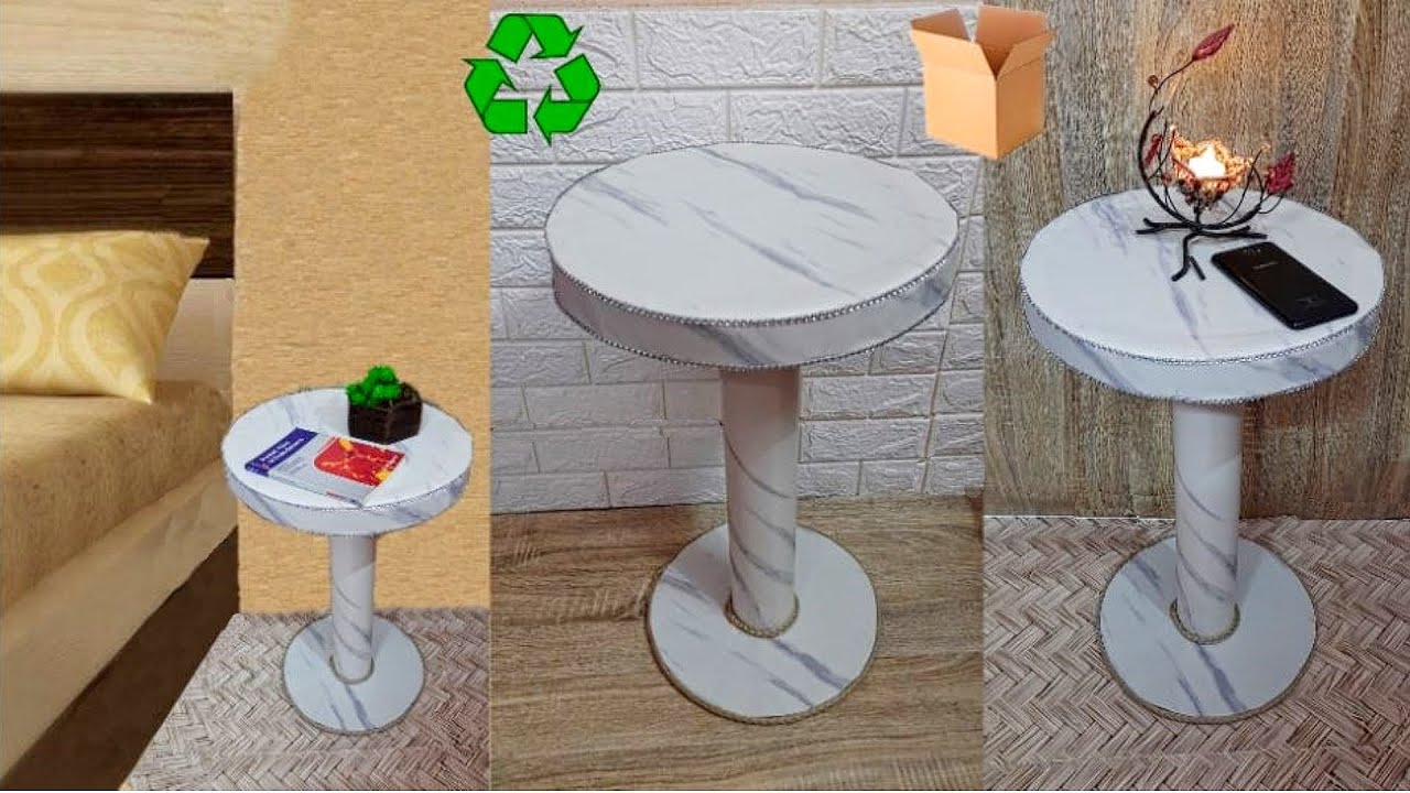 best out of waste 2 bed side table craft idea from cardboard at home |DIY cardboard craft idea