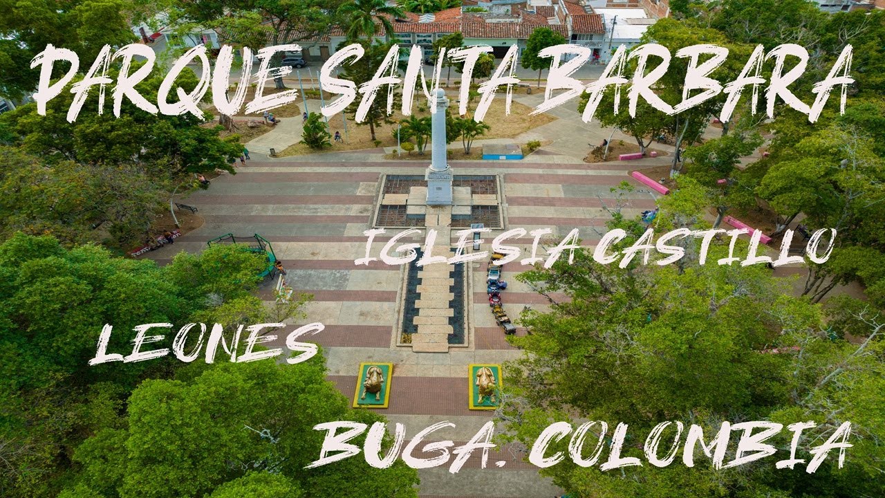 Parque Santa Bárbara: Un Tesoro Colonial en Buga, Colombia, Diversión, Historia, Selfies y Leones