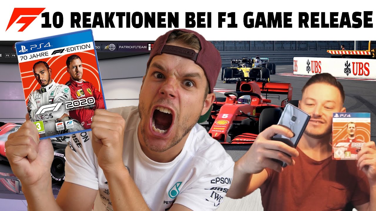 DIE 10 TYPISCHEN REAKTIONEN BEI FORMEL 1 GAME RELEASE