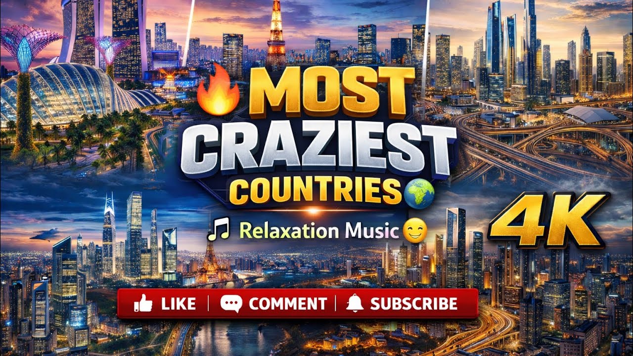 World’s Craziest Cities in Stunning 4K – Relaxing Urban Escape 