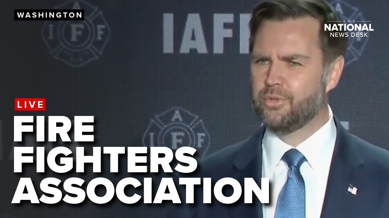 Vance speaks at International Association of  fire fighters