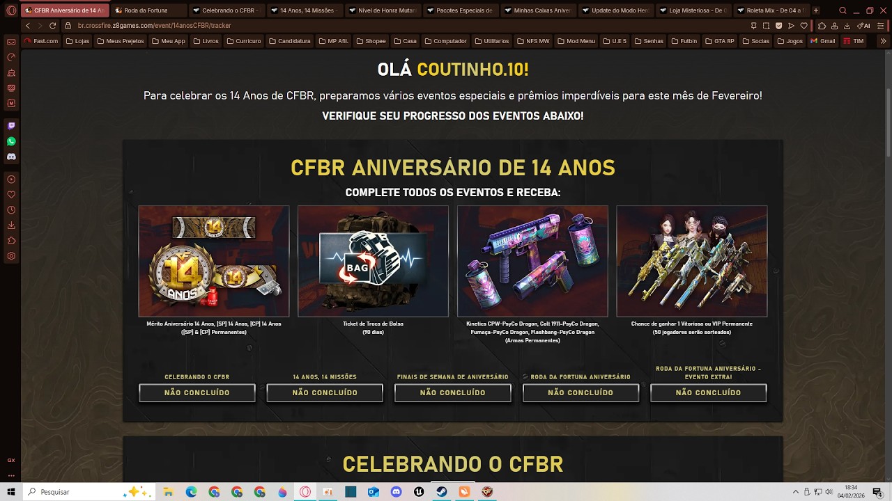 -HG- Game / Cross Fire - Todas as Novidades do Evento [CFBR 14 Anos]