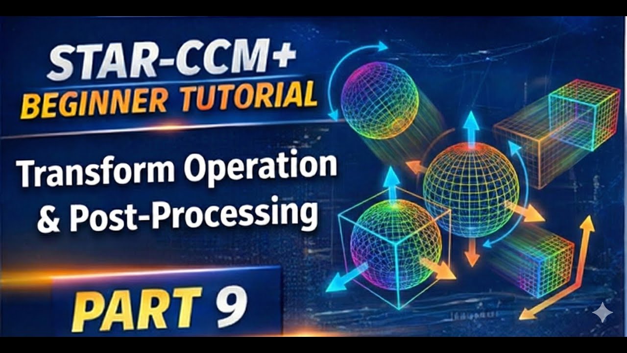 STAR-CCM+ Beginner Tutorial | Part 9 : Transform Operations