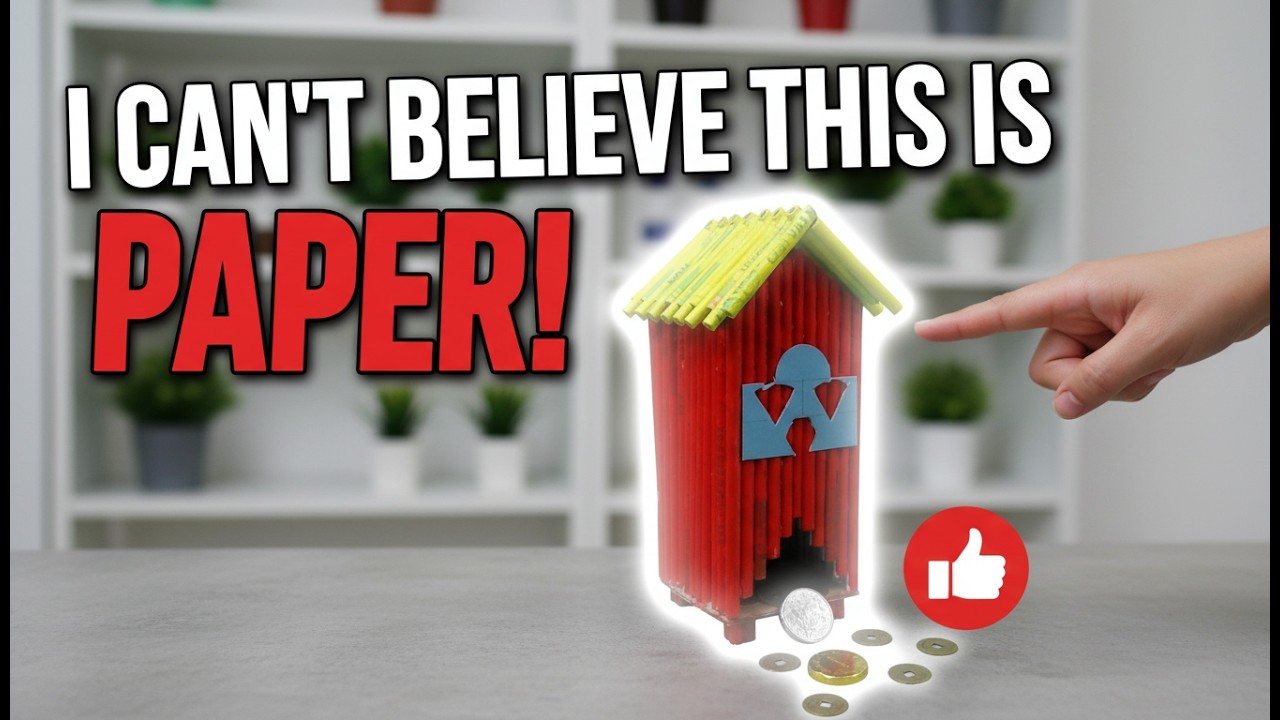 I Built a Secret Money Box Using ONLY Rolled Paper! ✨ (Easy DIY Tutorial) | DIY Crafts