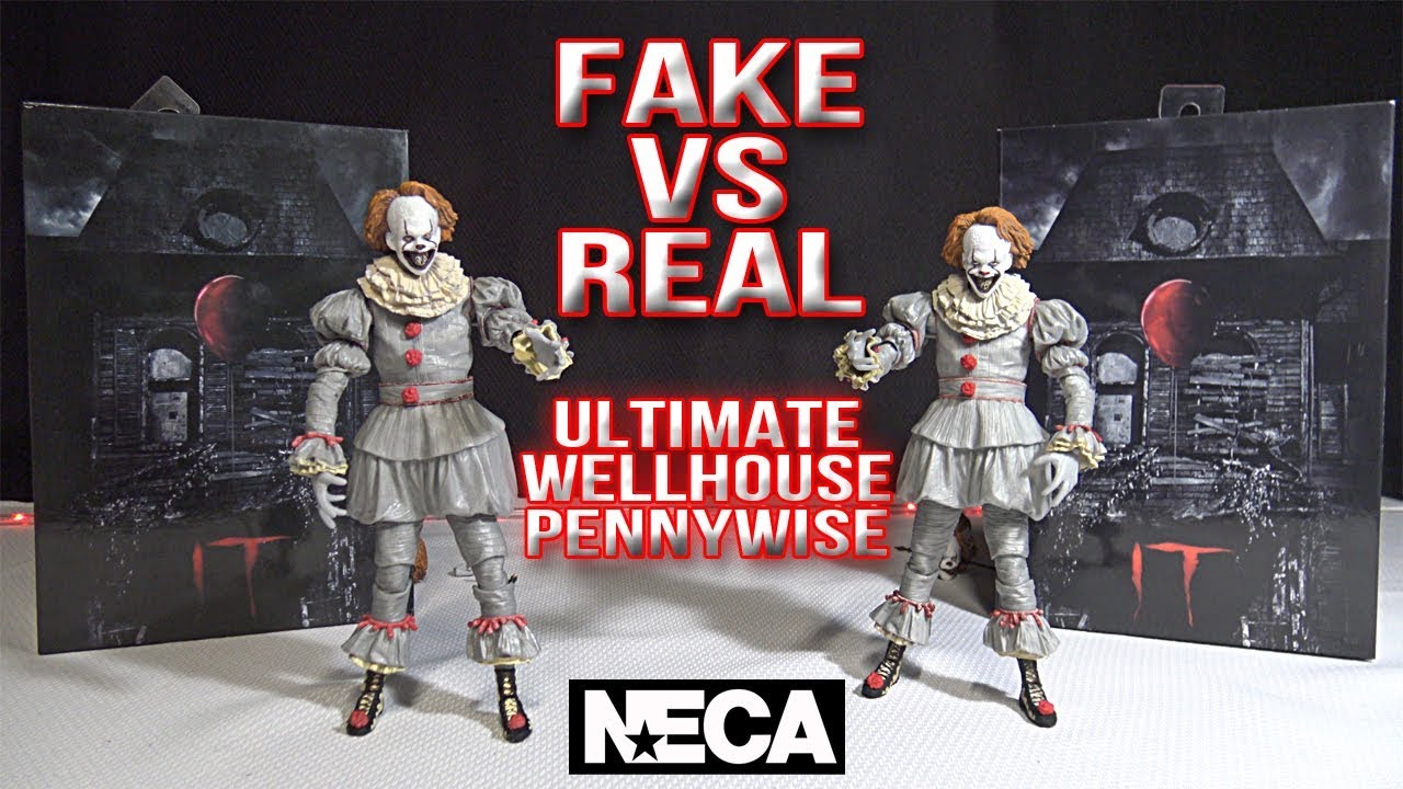 Обзор фигурки NECA Ultimate IT Wellhouse Pennywise (поддельные против настоящих)