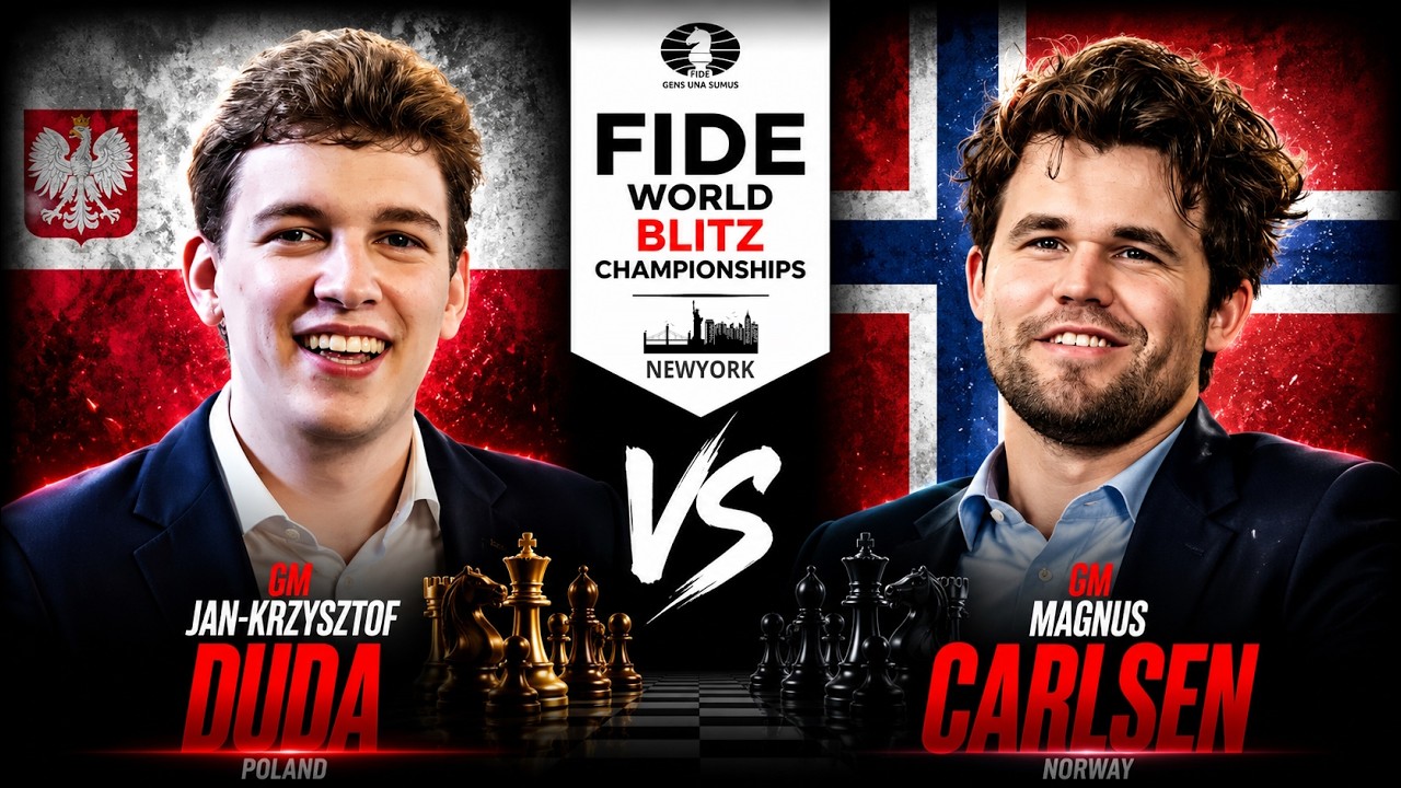 GM Magnus Carlsen vs GM Jan-Krzysztof Duda | World Blitz Championships