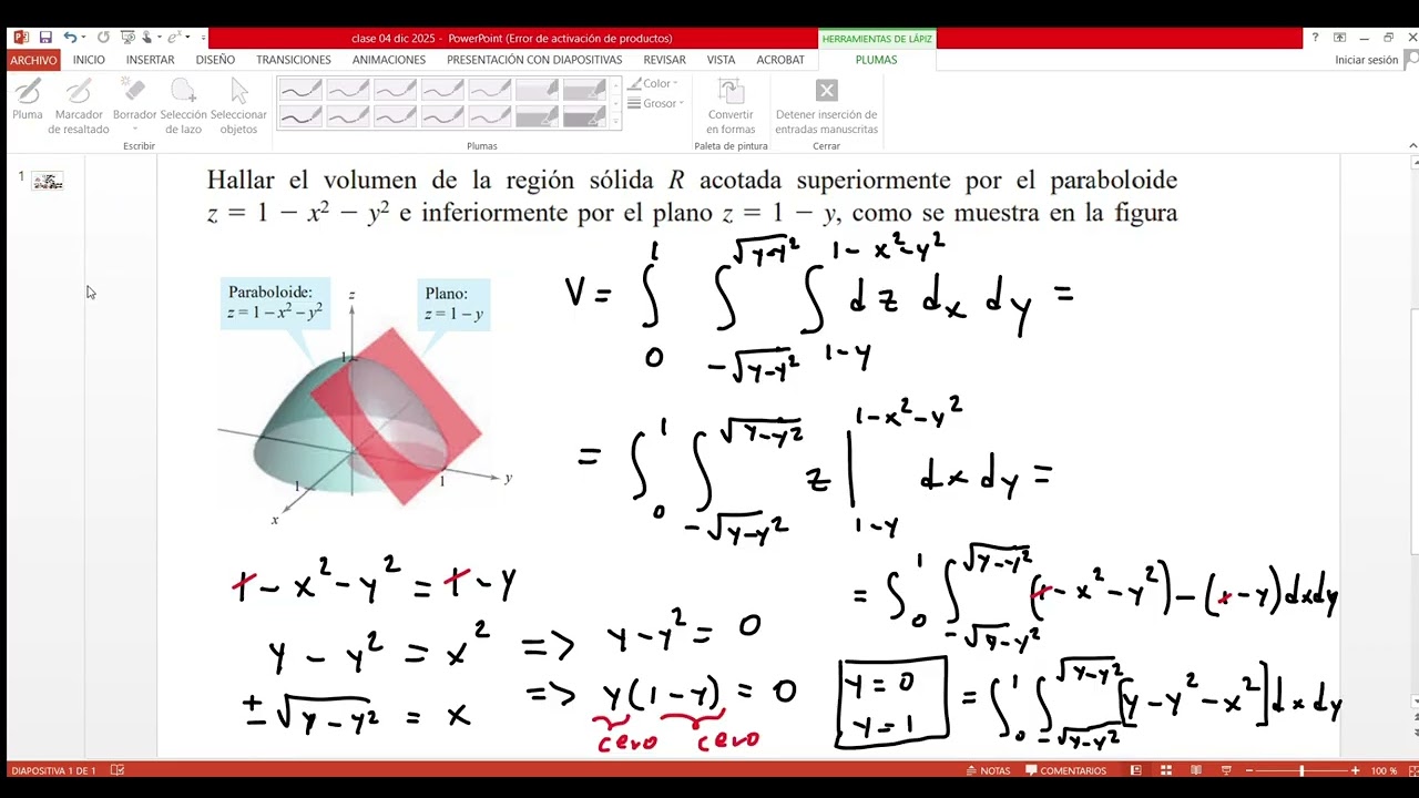 ejemplo 5 aplicación de integrales triples