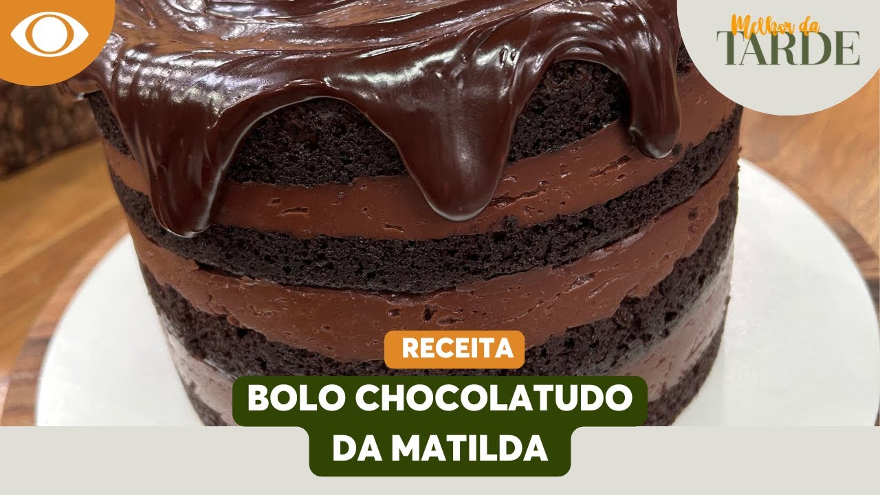 Bolo chocolatudo da Matilda da chef Nani | Melhor da Tarde