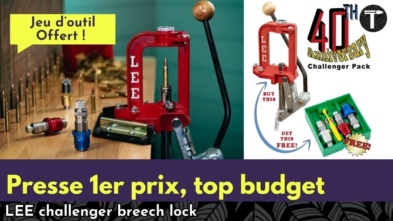 Rechargement pas cher : presse 1er prix petit budget LEE challenger breech lock #takatir #taka